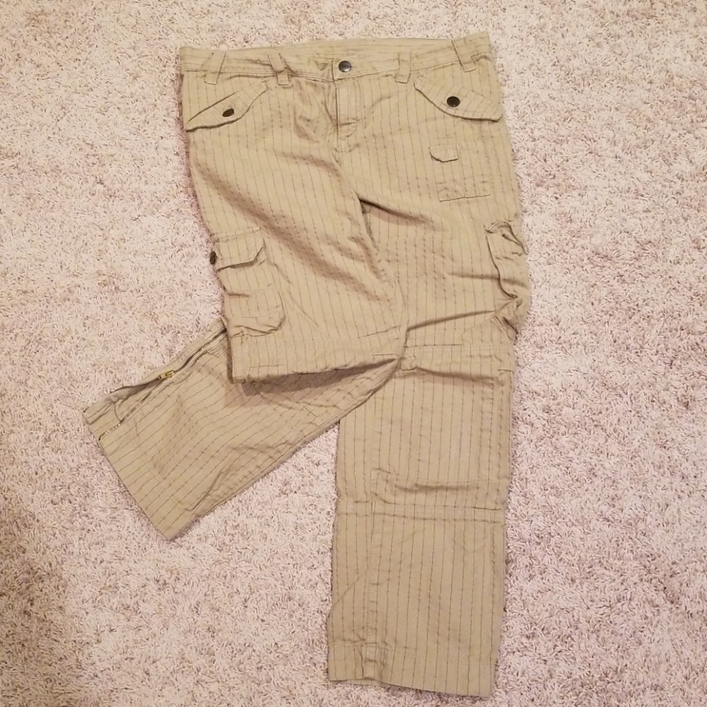 H&M Pinstripe Ankle Pants